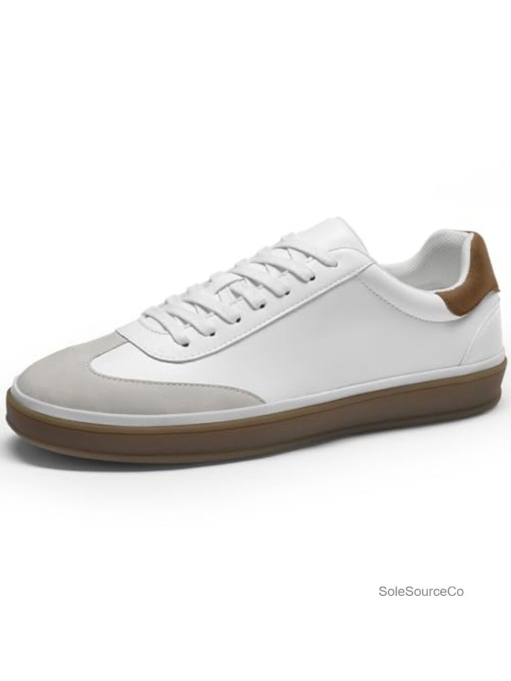 Mens Casual Dress Sneakers Faux Suede Lace-Up Walking Shoes